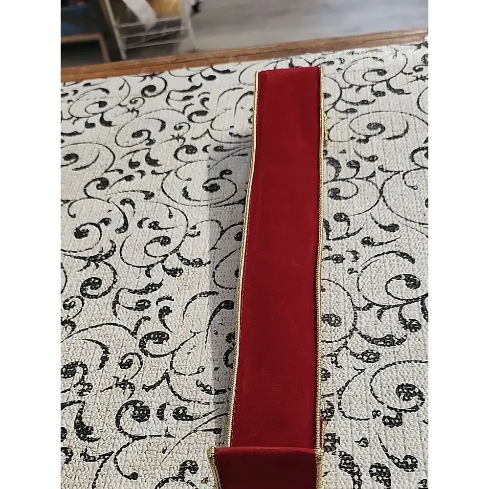 Red Velvet Ribbon Wreath Hook